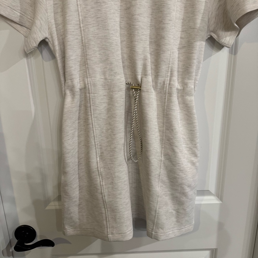 Varley Sophie Ivory Marl DoubleSoft Dress - Picture 7 of 10